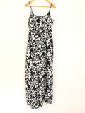 J Crew Black & White Floral Cotton Maxi Dress- Size 4 (see notes*)