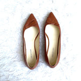 Sarah Flint Brown Pointed Toe Bow Flats- Size 42