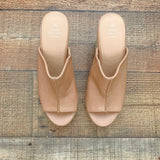 Oasis Society Tan Rope Platform Sandal- Size 6.5