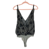 Free People Intimately Animal Print Surplice Back Bodysuit- Size M (sold out online)