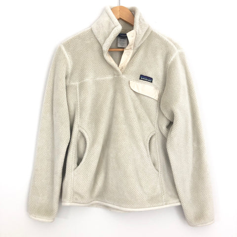 Patagonia Cream Re-tool Pocket Snap Pullover- Size M