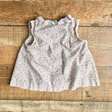 Little English Micro Floral Button Back Top- Size 18M