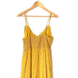 Dress Forum Yellow Floral Tiered Maxi Dress- Size L
