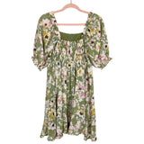 Magnolia Boutique Green Floral Dress- Size S