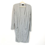 Halogen Grey Long Cardigan with Pockets- Size S