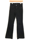 White House Black Market Black Skinny Flare Jeans-Size 0 Short (Inseam 30”)