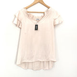 Express Ruffle Sleeve Top NWT- Size M