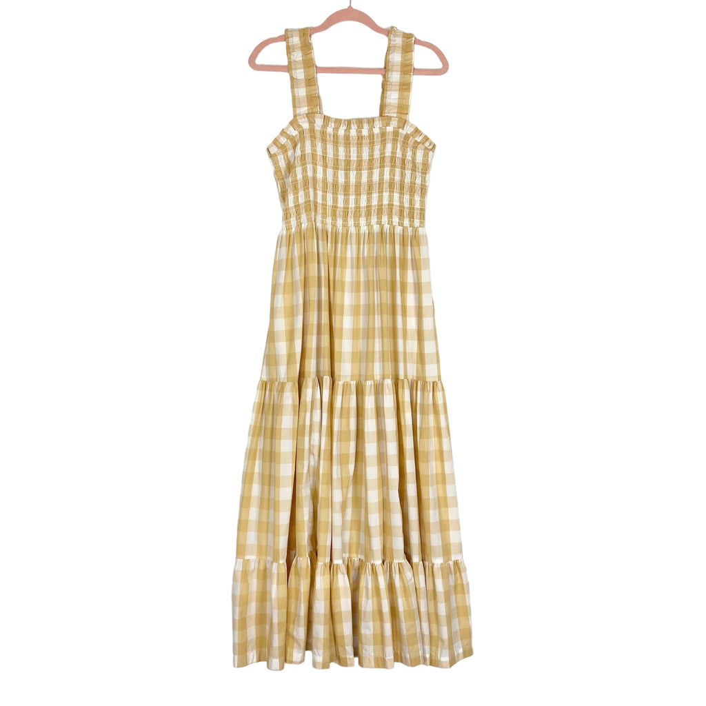 Abercrombie & Fitch Yellow Gingham Smocked Bodice Dress- Size XL (sold – The Saved Collection Abercrombie & Fitch Yellow Gingham Smocked Bodice Dress- Size XL (sold – The Saved Collection