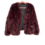 Rebel Wilson x Angels Burgundy Faux Fur Jacket- Size 1X (sold out online)