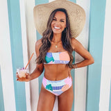 Forever21 Mint Floral Bikini Bottoms NWT- Size S (BOTTOMS ONLY)