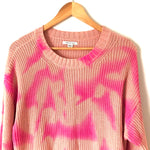 American Eagle Pink Tie Dye Cropped Sweater- Size M