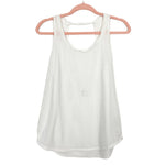Nike White Dri-Fit Exposed Back Tank- Size S