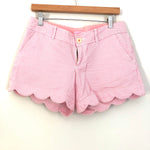 Lilly Pulitzer Seersucker Scalloped Shorts - Size 4