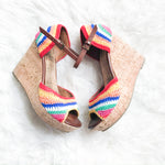MIA Rainbow Crochet Wedges- Size 6.5 (see notes)