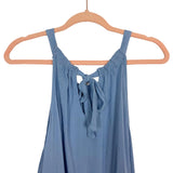 Maurices Blue Tie Back Halter Top- Size 1X