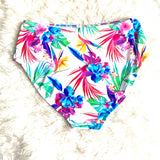 Fig Leaves Floral High Waisted Bikini Bottoms- Size 20 (BOTTOMS ONLY)