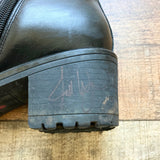 Blondo Waterproof Black Side Zipper Lace Up Combat Boots- Size 7.5 (Jill wore these in 'Mystery 101")