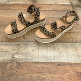 Nature Breeze Animal Print Sandals- Size 9