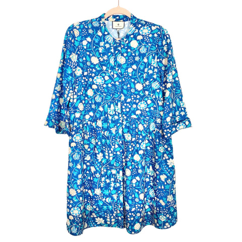Tuckernuck Teal Floral Printed Dress NWT- Size M The Saved Collection Tuckernuck Teal Floral Printed Dress NWT- Size M The Saved Collection