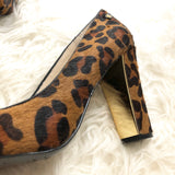 C Wonder Leopard Block Heel Pumps- Size 10