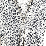 Rebecca Taylor Leopard Cardigan with Ruffle- Size XS