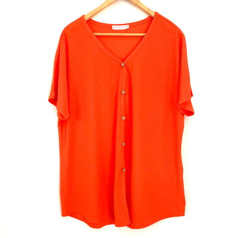 No Brand Sheer Button Up Tunic Top- Size S