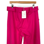 Show Me Your Mumu Pink Belted Flare Pants NWT- Size XL (sold out online, Inseam 34”)