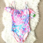 Lilly Pulitzer Fiesta One Piece Suit in Light Pascha Pink NWT- Size 4