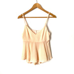 Lush Peach Crop Top NWT- Size S