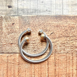 No Brand Silver Set of Two Cuff Bracelets