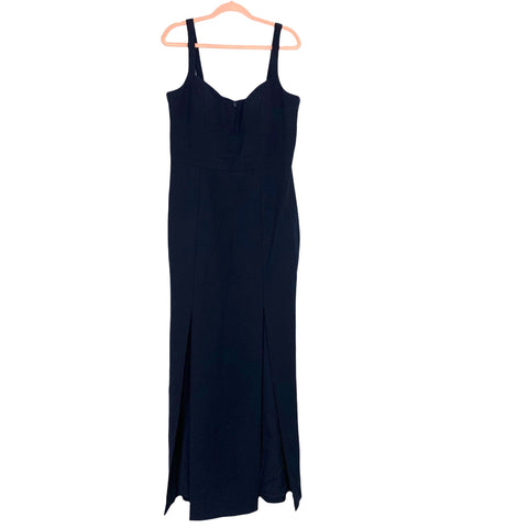 Eliza J Navy Front Slit Formal Gown NWT- Size 14