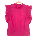 English Factory Hot Pink Ruffle Top NWT- Size XS