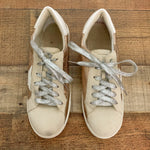 Vici Tan/Metallic Sneakers With New Laces- Size 10