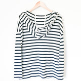 Lou & Grey Striped Hooded Pullover- Size XS