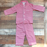Petite Plume Red and White Gingham Two Piece Pajama Set- Size 3 (see notes)