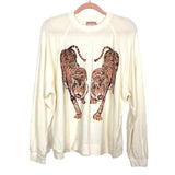 Show Me Your Mumu Cream Tigers Sweatshirt- Size M (see notes)