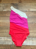 Summersalt Pink/Red One Shoulder One Piece NWT- Size 4