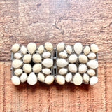 No Brand Silver and Cream Segmented Bracelet