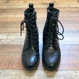 Blondo Waterproof Black Side Zipper Lace Up Combat Boots- Size 7.5 (Jill wore these in 'Mystery 101")