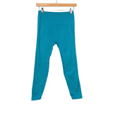 No Brand Turquoise Leggings- Size ~S (Inseam 23”, see notes)