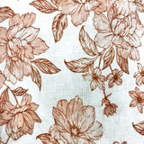 Petal + Pup Brown Floral Linen Tiered Midi Dress NWT- Size 10 (see notes)