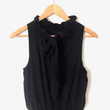 Gibson Black Halter Top Romper- Size PXS