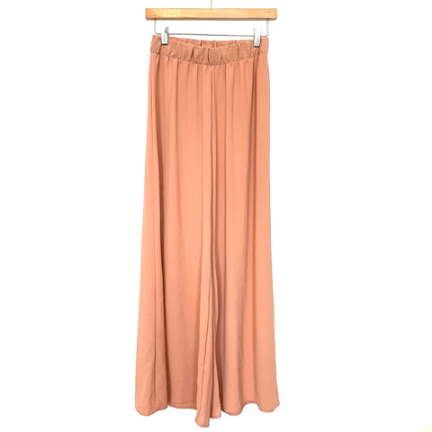 Veveret Blush Pink Wide Leg Palazzo Pants- Size S (Inseam 28.5”)