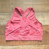 No Brand Pink Camo Sports Bra- Size M