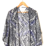 Hem & Thread Printed Kimono- Size OS