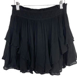 Vestique Black Ruffle Hem Skort- Size M