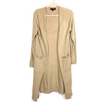 Love Tree Heathered Tan Soft Side Slit Duster Cardigan- Size S