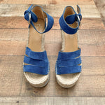 Marc Fisher Blue LTD Women's Sammy Wedge- Size 8.5 (See Notes- Sold Out Online!)