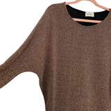 STORY Gold Sequins Dolman Sleeve Top- Size S