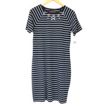 French Connection Striped Beaded T- Shirt Dress NWT- Size 10